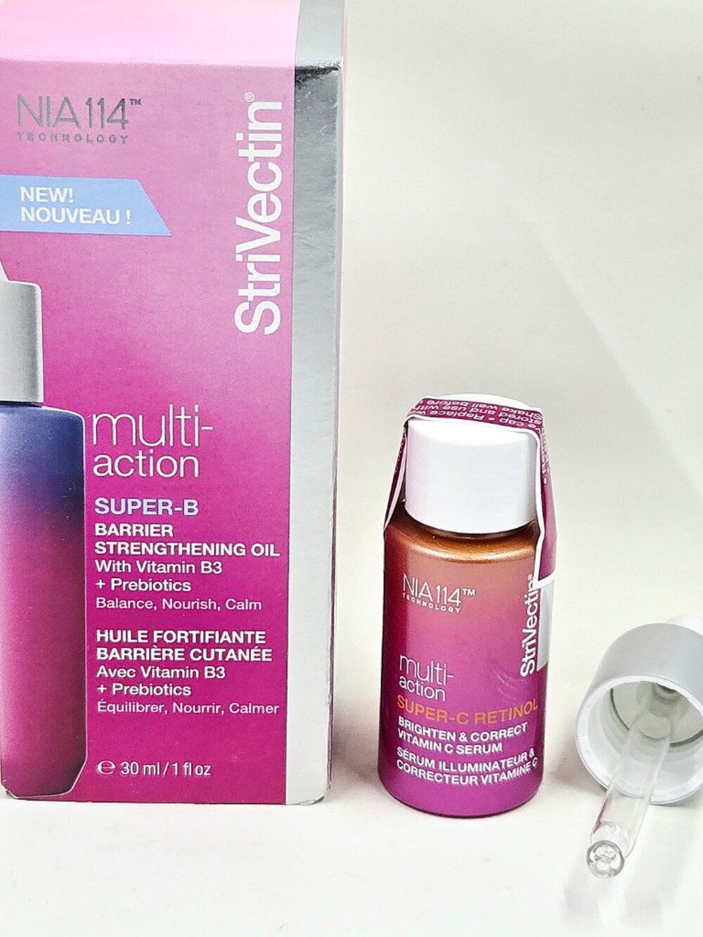 StriVectin Multi-Action Super-B Oil 30ml & Super-C Retinol Serum 15ml Set